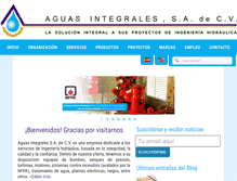Tablet Screenshot of aguasintegrales.com